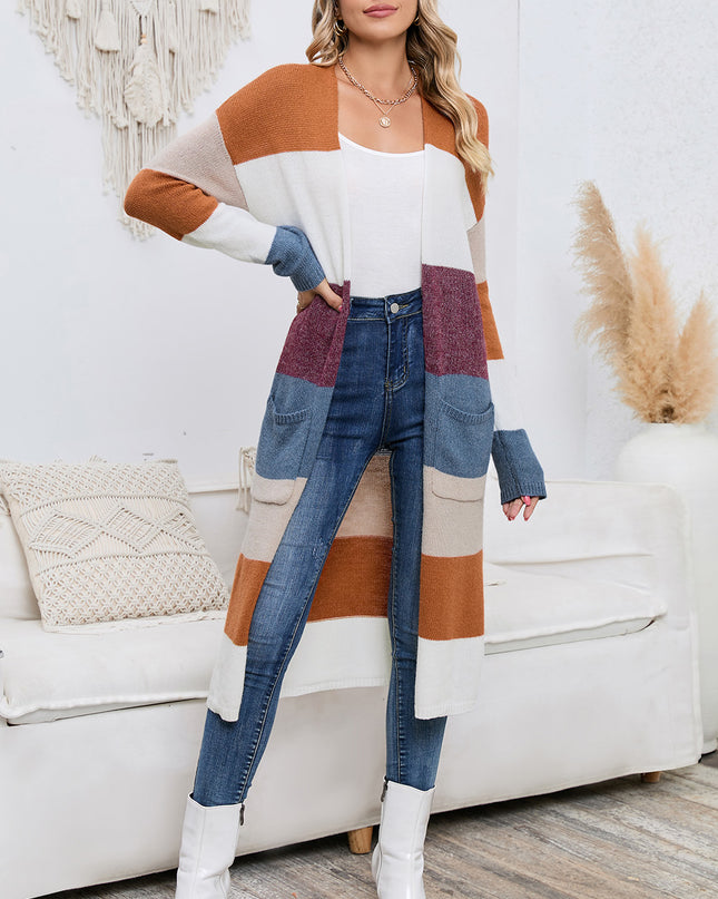 Color Block Cardigan